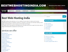 Tablet Screenshot of bestwebhostingindia.com